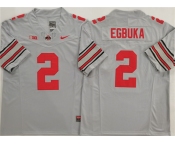 Men's Ohio State Buckeyes #2 Emeka Egbuka Gray 2025 F.U.S.E. Limited Stitched Jersey
