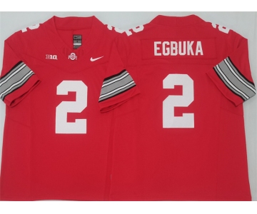 Men's Ohio State Buckeyes #2 Emeka Egbuka Red 2025 F.U.S.E. Limited Stitched Jersey