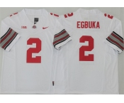 Men's Ohio State Buckeyes #2 Emeka Egbuka White 2025 F.U.S.E. Limited Stitched Jersey