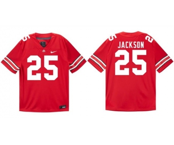 Men's Ohio State Buckeyes #25 Bo Jackson Red Stitched Football Jersey