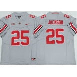 Men's Ohio State Buckeyes #25 Lamar Bo Jackson Gray 2025 F.U.S.E. Limited Stitched Jersey Men's Ohio State Buckeyes #25 Lamar Bo Jackson Gray 2025 F.U.S.E. Limited Stitched Jersey