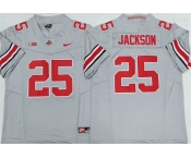 Men's Ohio State Buckeyes #25 Lamar Bo Jackson Gray 2025 F.U.S.E. Limited Stitched Jersey Men's Ohio State Buckeyes #25 Lamar Bo Jackson Gray 2025 F.U.S.E. Limited Stitched Jersey