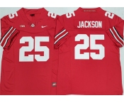 Men's Ohio State Buckeyes #25 Lamar Bo Jackson Red 2025 F.U.S.E. Limited Stitched Jersey Men's Ohio State Buckeyes #25 Lamar Bo Jackson Red 2025 F.U.S.E. Limited Stitched Jersey