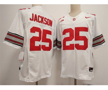 Men's Ohio State Buckeyes #25 Lamar Bo Jackson White F.U.S.E. Limited Stitched Jersey