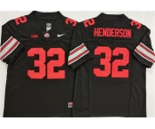 Men's Ohio State Buckeyes #32 TreVeyon Henderson Black 2025 F.U.S.E. Limited Stitched Jersey