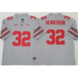 Men's Ohio State Buckeyes #32 TreVeyon Henderson Gray 2025 F.U.S.E. Limited Stitched Jersey Men's Ohio State Buckeyes #32 TreVeyon Henderson Gray 2025 F.U.S.E. Limited Stitched Jersey