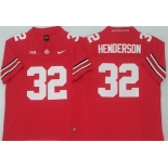 Men's Ohio State Buckeyes #32 TreVeyon Henderson Red 2025 F.U.S.E. Limited Stitched Jersey Men's Ohio State Buckeyes #32 TreVeyon Henderson Red 2025 F.U.S.E. Limited Stitched Jersey