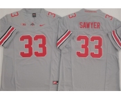 Men's Ohio State Buckeyes #33 Jack Sawyer Grey F.U.S.E. Limited Stitched Jersey