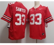 Men's Ohio State Buckeyes #33 Jack Sawyer Red 2025 F.U.S.E. Limited Stitched Jersey