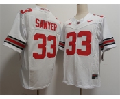 Men's Ohio State Buckeyes #33 Jack Sawyer White 2025 F.U.S.E. Limited Stitched Jersey