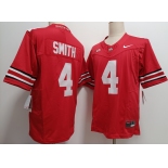 Men's Ohio State Buckeyes #4 Jeremiah Smith Red FUSE College Stitched Jersey