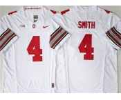 Men's Ohio State Buckeyes #4 Jeremiah Smith White F.U.S.E. Limited Stitched Jersey Men's Ohio State Buckeyes #4 Jeremiah Smith White F.U.S.E. Limited Stitched Jersey