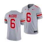 Men's Ohio State Buckeyes #6 Kyle McCord Gray 2023 F.U.S.E. Limited Stitched Jersey