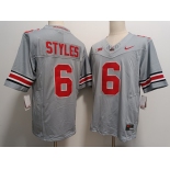 Men's Ohio State Buckeyes #6 Sonny Styles Grey FUSE College Football Jersey