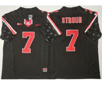 Men's Ohio State Buckeyes #7 C.J. Stroud Black 2025 F.U.S.E. Limited Stitched Jersey
