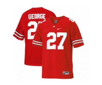 Scarlet & Grey Ohio State Buckeyes Eddie George #27 College Football Throwback Jersey - Scarlet