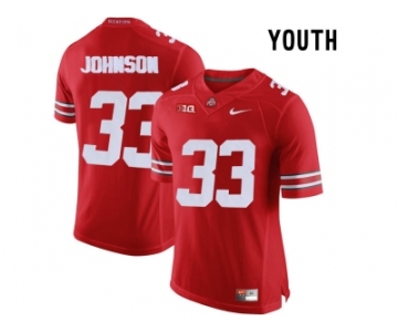 2016 Youth Ohio State Buckeyes Pete Johnson #33 College Football Limited Jersey - Scarlet
