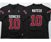 Men's Oklahoma Sooners #10 John Mateer Black 2025 F.U.S.E. Stitched Jersey Men's Oklahoma Sooners #10 John Mateer Black 2025 F.U.S.E. Stitched Jersey