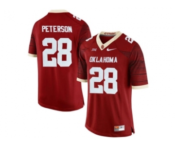 Men's Oklahoma Sooners Adrian Peterson #28 College Limited Football Jersey - Crimson