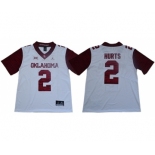 Sooners #2 Jalen Hurts White Jordan Brand Limited New XII Stitched College Jersey