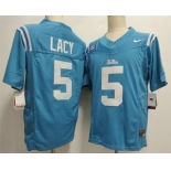 Men's Ole Miss Rebels #5 Kewan Lacy Limited Light Blue FUSE College Football Jersey Men's Ole Miss Rebels #5 Kewan Lacy Limited Light Blue FUSE College Football Jersey