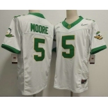 Men's Oregon Ducks #5 Dakorien Moore White FUSE College Football Jersey Men's Oregon Ducks #5 Dakorien Moore White FUSE College Football Jersey