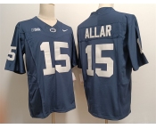 Men's Penn State Nittany Lions #15 Drew Allar Navy Stitched Jersey