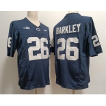 Men's Penn State Nittany Lions #26 Saquon Barkley Navy Stitched Jersey