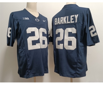 Men's Penn State Nittany Lions #26 Saquon Barkley Navy Stitched Jersey