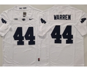Men's Penn State Nittany Lions #44 Davis Warren White 2024 F.U.S.E. Stitched Jersey Men's Penn State Nittany Lions #44 Davis Warren White 2024 F.U.S.E. Stitched Jersey