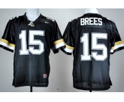 Men's Purdue Boilermakers #15 Drew Brees Black Jersey Men's Purdue Boilermakers #15 Drew Brees Black Jersey