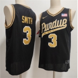 Men's Purdue Boilermakers #3 Braden Smith Black 2026 Vapor Limited Stitched Football Jersey Men's Purdue Boilermakers #3 Braden Smith Black 2026 Vapor Limited Stitched Football Jersey