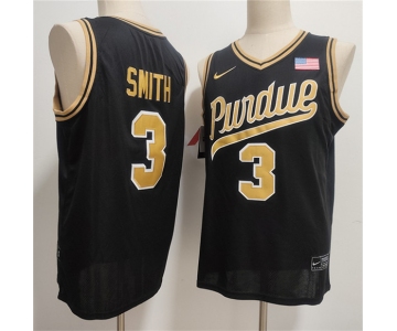 Men's Purdue Boilermakers #3 Braden Smith Black 2026 Vapor Limited Stitched Football Jersey