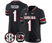 Men's South Carolina Fighting Gamecocks #1 Rahsul Falson Black 2026 F.U.S.E. Stitched Nike Jersey Men's South Carolina Fighting Gamecocks #1 Rahsul Falson Black 2026 F.U.S.E. Stitched Nike Jersey