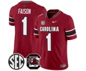 Men's South Carolina Fighting Gamecocks #1 Rahsul Falson Garnet 2026 F.U.S.E. Stitched Nike Jersey Men's South Carolina Fighting Gamecocks #1 Rahsul Falson Garnet 2026 F.U.S.E. Stitched Nike Jersey
