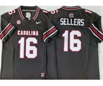 Men's South Carolina Fighting Gamecocks #16 LaNorris Sellers Black 2026 F.U.S.E. Stitched Jersey
