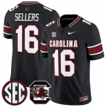 Men's South Carolina Fighting Gamecocks #16 LaNorris Sellers Black 2026 F.U.S.E. Stitched Nike Jersey