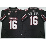 Men's South Carolina Fighting Gamecocks #16 LaNorris Sellers Black F.U.S.E. Stitched Jersey