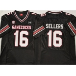 Men's South Carolina Fighting Gamecocks #16 LaNorris Sellers Black Stitched Jersey