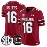 Men's South Carolina Fighting Gamecocks #16 LaNorris Sellers Garnet 2025 F.U.S.E. Stitched Jersey Men's South Carolina Fighting Gamecocks #16 LaNorris Sellers Garnet 2025 F.U.S.E. Stitched Jersey