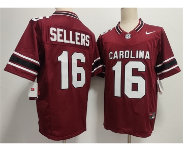 Men's South Carolina Fighting Gamecocks #16 LaNorris Sellers Garnet 2026 F.U.S.E. Stitched Jersey
