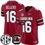 Men's South Carolina Fighting Gamecocks #16 LaNorris Sellers Garnet 2026 F.U.S.E. Stitched Nike Jersey