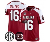 Men's South Carolina Fighting Gamecocks #16 LaNorris Sellers Garnet White 2026 F.U.S.E. Stitched Nike Jersey Men's South Carolina Fighting Gamecocks #16 LaNorris Sellers Garnet White 2026 F.U.S.E. Stitched Nike Jersey