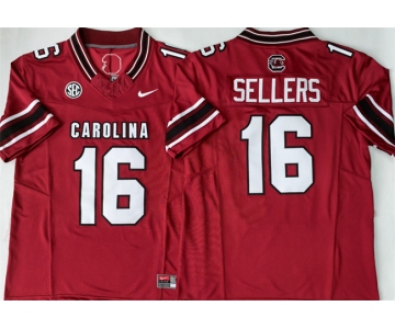Men's South Carolina Fighting Gamecocks #16 LaNorris Sellers Red 2026 F.U.S.E. Stitched Jersey