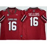 Men's South Carolina Fighting Gamecocks #16 LaNorris Sellers Red F.U.S.E. Stitched Jersey