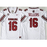 Men's South Carolina Fighting Gamecocks #16 LaNorris Sellers White 2026 F.U.S.E. Stitched Jersey