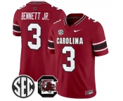 Men's South Carolina Fighting Gamecocks #3 Mazeo Bennett Jr. Garnet 2026 F.U.S.E. Stitched Nike Jersey Men's South Carolina Fighting Gamecocks #3 Mazeo Bennett Jr. Garnet 2026 F.U.S.E. Stitched Nike Jersey