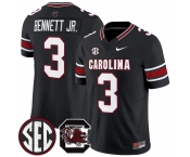 Men's South Carolina Fighting Gamecocks #3 Mazeo Bennett Jr.Black 2026 F.U.S.E. Stitched Nike Jersey Men's South Carolina Fighting Gamecocks #3 Mazeo Bennett Jr.Black 2026 F.U.S.E. Stitched Nike Jersey