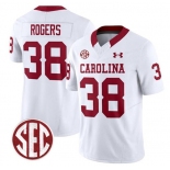 Men's South Carolina Fighting Gamecocks #38 George Rogers White F.U.S.E. Stitched Jersey