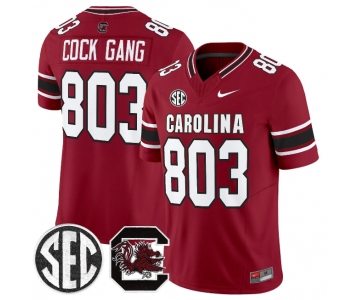 Men's South Carolina Fighting Gamecocks #803 Cock Gang Garnet 2026 F.U.S.E. Stitched Nike Jersey
